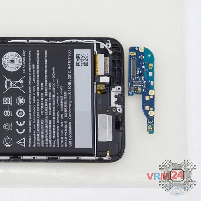 Cómo desmontar HTC One X9, Paso 7/2