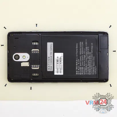 How to disassemble Lenovo Vibe P1m, Step 2/2