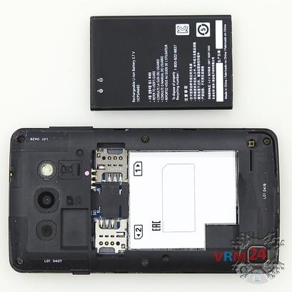 How to disassemble LG L60 X145, Step 2/2