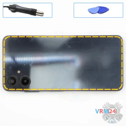 How to disassemble Samsung Galaxy A06 SM-A065, Step 3/1