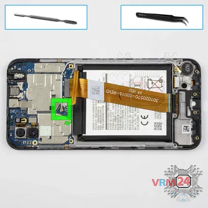 Como desmontar Samsung Galaxy M01 SM-M015 por si mesmo, Passo 11/1