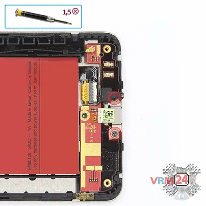 How to disassemble HTC Desire 400, Step 10/1