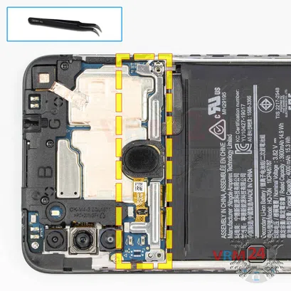 Cómo desmontar Samsung Galaxy A11 SM-A115, Paso 5/1