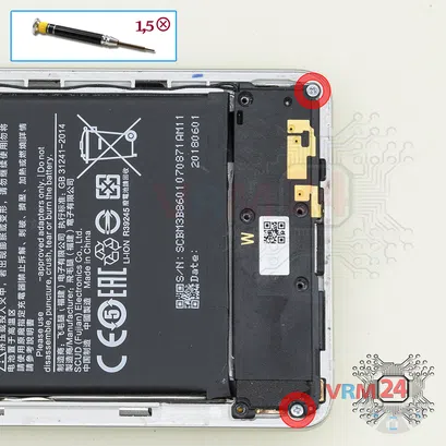 How to disassemble Xiaomi Mi Mix 2S, Step 8/1