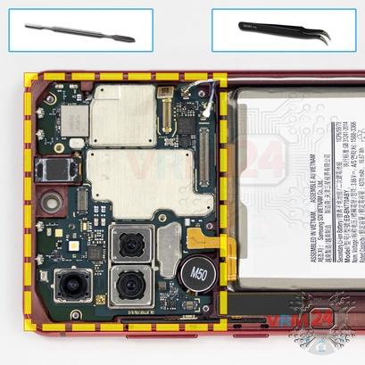 How to disassemble Samsung Galaxy Note 10 Lite SM-N770, Step 15/1