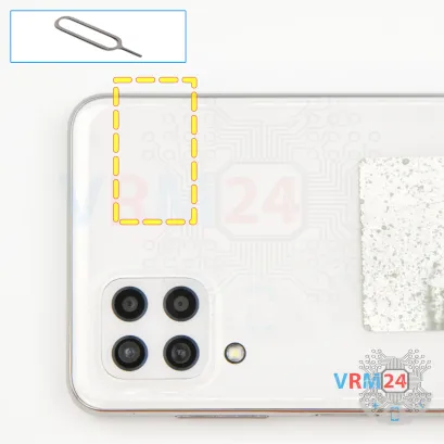 How to disassemble Samsung Galaxy M32 SM-M325, Step 2/1
