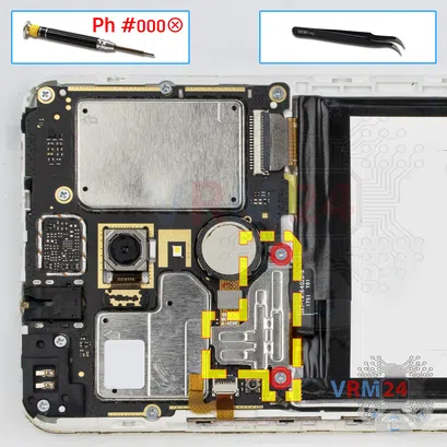 Cómo desmontar Alcatel 3C 5026D, Paso 4/1