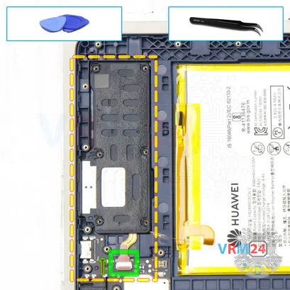 Как разобрать Huawei Mediapad T10s, Шаг 12/1