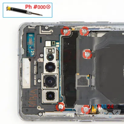 Cómo desmontar Samsung Galaxy S10 5G SM-G977, Paso 4/1