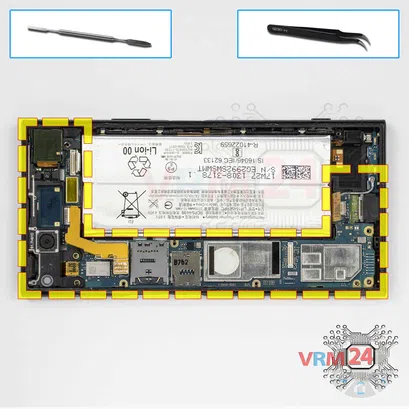 Cómo desmontar Sony Xperia XZ1, Paso 14/1