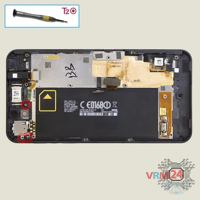 How to disassemble BlackBerry Z10, Step 8/1