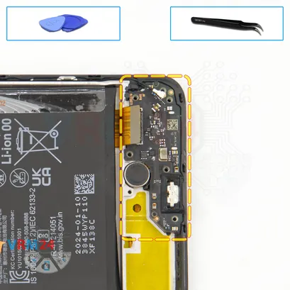 How to disassemble Huawei Nova Y72, Step 13/1