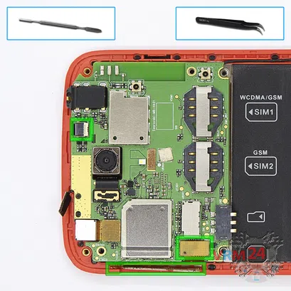 Как разобрать Lenovo S820, Шаг 8/1