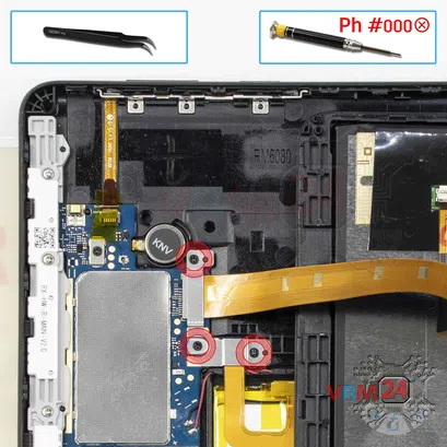 Como desmontar Huawei MediaPad T5, Passo 4/1