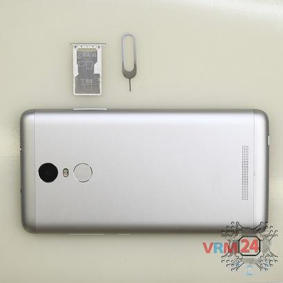 How to disassemble Xiaomi RedMi Note 3, Step 1/2