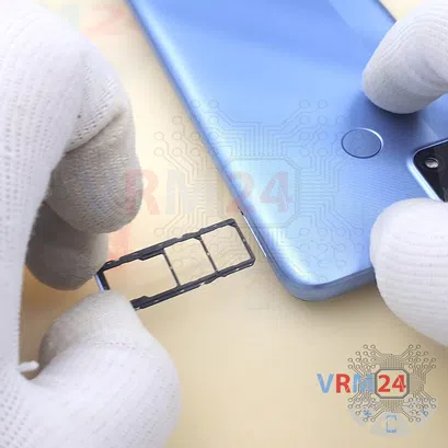 How to disassemble Realme C25, Step 2/4