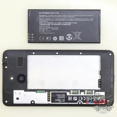 How to disassemble Microsoft Lumia 640 XL RM-1062, Step 2/2
