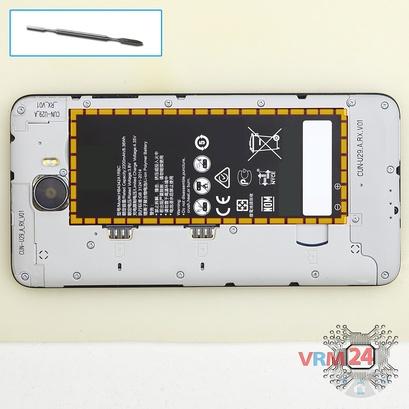 How to disassemble Huawei Y5II, Step 2/1
