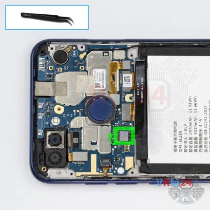 How to disassemble Lenovo K5 play, Step 6/1