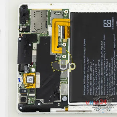 How to disassemble Lenovo Tab 2 A8-50, Step 4/2