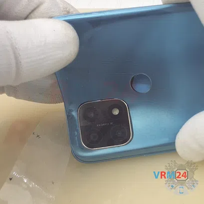 How to disassemble Oppo A15s, Step 3/4