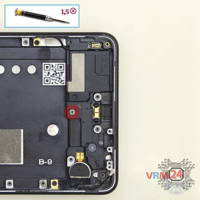 Cómo desmontar Nokia 5 (2017) TA-1053, Paso 13/1