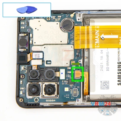 How to disassemble Samsung Galaxy M32 SM-M325, Step 7/1
