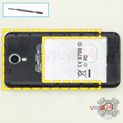 How to disassemble HOMTOM HT3, Step 4/1