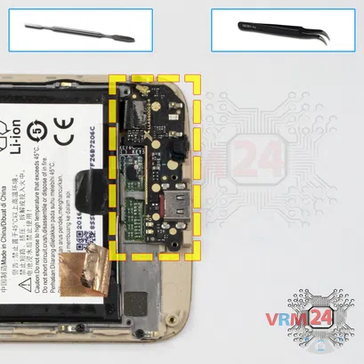 Como desmontar Motorola Moto M TX1663 por si mesmo, Passo 9/1