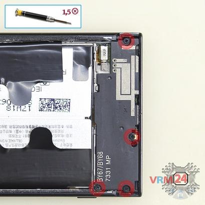 How to disassemble Sony Xperia XA1, Step 4/1