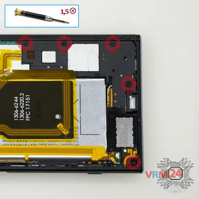 How to disassemble Sony Xperia XZ Premium, Step 6/1