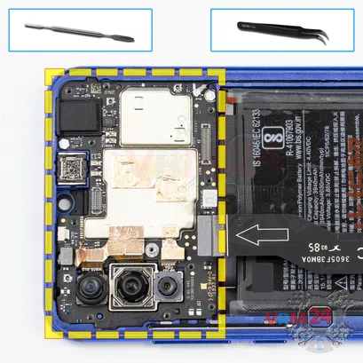 How to disassemble Xiaomi Mi 9 Lite, Step 14/1