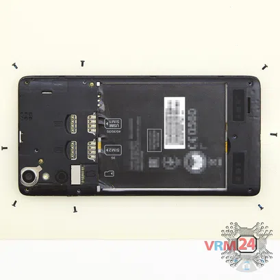 How to disassemble Lenovo A6000, Step 3/2