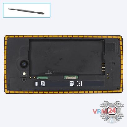 How to disassemble Nokia Lumia 735 RM-1038, Step 4/1