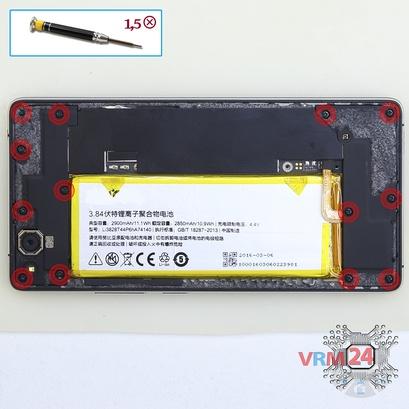How to disassemble ZTE Nubia Z9 Max, Step 5/1