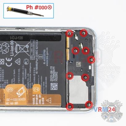 How to disassemble Huawei Y8P, Step 9/1