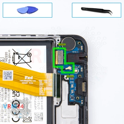 Cómo desmontar Samsung Galaxy A03s SM-037, Paso 15/1