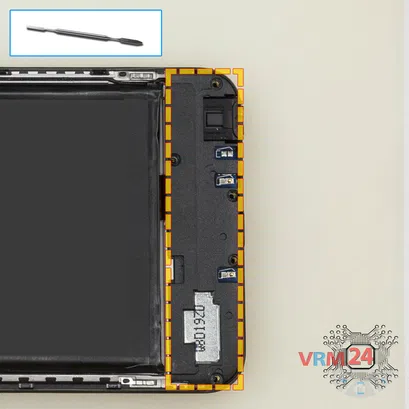 Cómo desmontar Asus ZenFone Max Pro ZB602KL, Paso 9/1