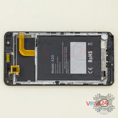 How to disassemble Doogee X20, Step 13/1