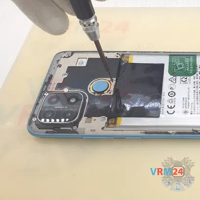 How to disassemble Oppo A15s, Step 4/3