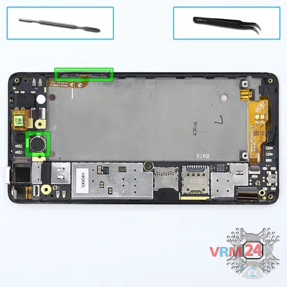 Cómo desmontar ZTE Nubia Z5S Mini, Paso 10/1