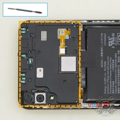 Cómo desmontar Asus ZenFone Max Pro ZB602KL, Paso 4/1