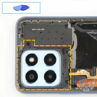 How to disassemble Honor X6, Step 5/1