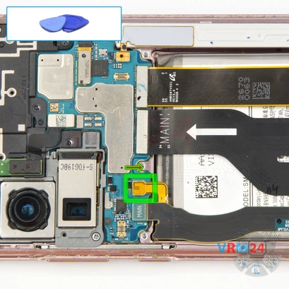 Cómo desmontar Samsung Galaxy Note 20 Ultra SM-N985, Paso 6/1