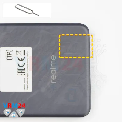 How to disassemble Realme 13+, Step 2/1