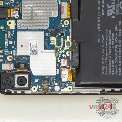 Cómo desmontar Asus ZenFone Max Pro ZB602KL, Paso 6/2