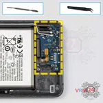 Cómo desmontar Samsung Galaxy A80 SM-A805, Paso 16/1