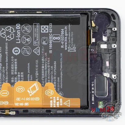 How to disassemble Huawei Honor 20 Pro, Step 13/3