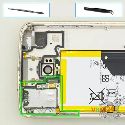 How to disassemble Motorola Moto Z2 Play XT1710, Step 13/1