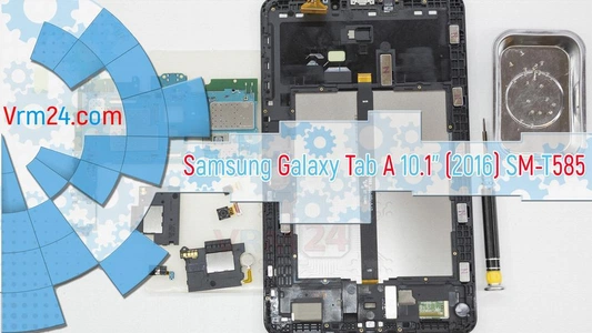 Revisão técnica Samsung Galaxy Tab A 10.1'' (2016) SM-T585